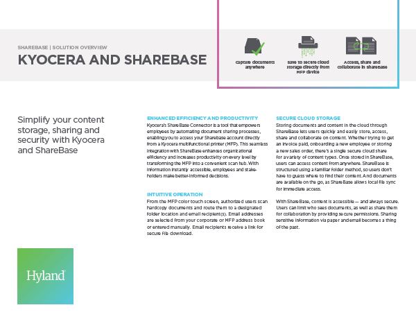 ShareBase, Kyocera, Solution, Software, Document Management, Innovative Office Technology Group