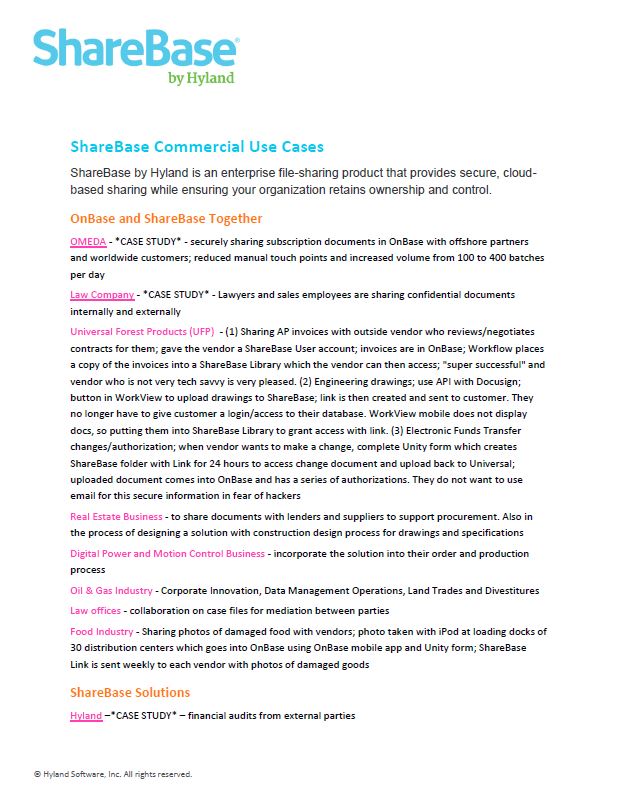ShareBase, Commercial, Kyocera, Software, Document Management, Innovative Office Technology Group