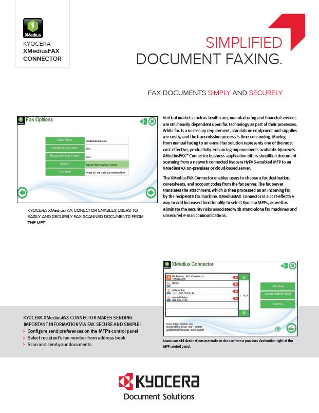 Kyocera, Software, Document Management, Xmediusfax Connector, Innovative Office Technology Group