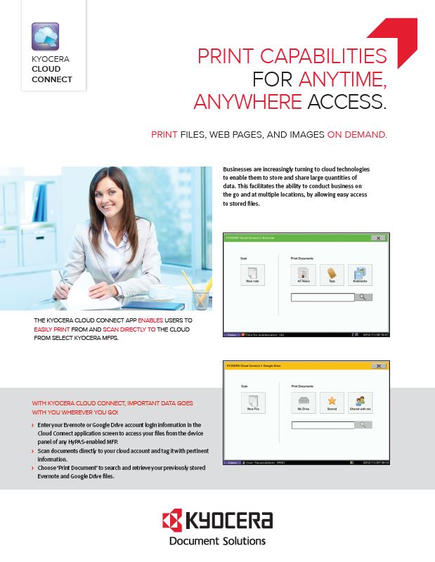 Kyocera, Software, Mobile, Cloud, Kyocera Cloud Connect, Innovative Office Technology Group