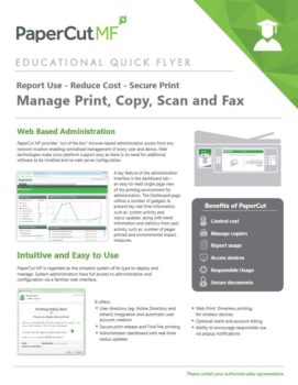 Papercut, Mf, Education Flyer, Innovative Office Technology Group