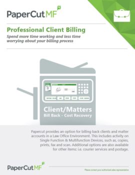 Papercut, Mf, Professional Client Billing, Innovative Office Technology Group