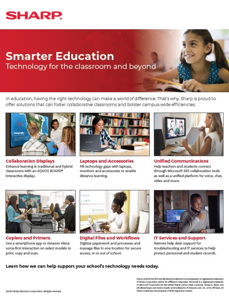 Sharp, Aquos Board, Education, Innovative Office Technology Group