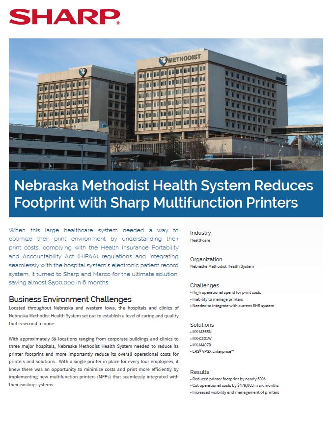 Sharp, healthcare study, EMR, Innovative Office Technology Group